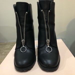 BCBG Generation Zip up high heel boots